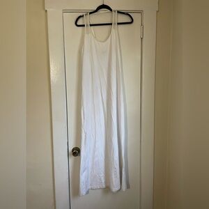 Tommy Bahama White Sheer Shoulder Tank Maxi Dress‎ Size Small